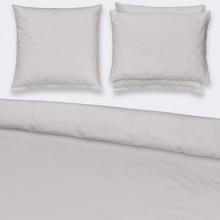 Christian Fischbacher Satin bed linen, light grey