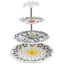 Gien L'Archipel Sentimental three tier cake stand