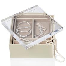 Riviere Perla jewellery box, ivory