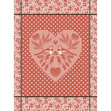 Le Jacquard Francais Amour tea towel, red