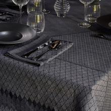 Le Jacquard Francais Club table linen, grey (Méandres)