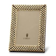 L'Objet Braid picture frame, gold, picture size 13 x 18 cm (5'' x 7'')
