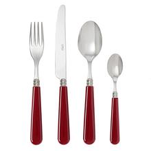 Capdeco Cambridge cutlery, cherry red