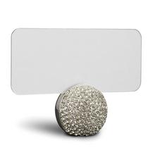 L'Objet Tischkartenhalter Pave Sphere, 6er-Set, platin