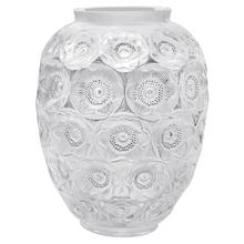 Lalique Große Vase Anemones, H 49 cm, klar