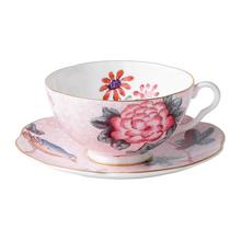 Wedgwood Cuckoo tea cup and saucer, pink