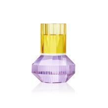 Reflections Copenhagen Chicago tea light holder, yellow/purple