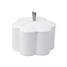 Raynaud Hommage flower shaped box with metal knob