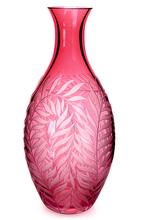Theresienthal Karaffe Feuilles, fuchsia