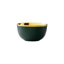 Augarten Wien Colors of Augarten Champagne bowl, forest green mat with gold