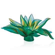Daum Jardin de Cactus bowl, green, l 63 cm