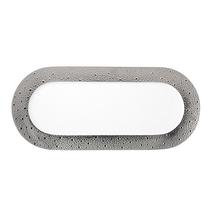 Bernardaud Ecume Platinum rectangular cake platter