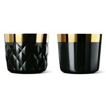 Sieger by Fürstenberg Sip of Gold Noir Champagne goblets