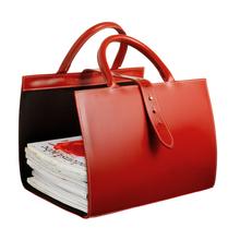 Pyrenees magazine holder, red