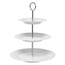 KPM Berlin three tier cake stand, white