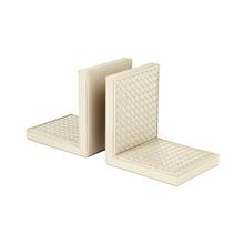 Riviere Milano bookends, set of 2, ivory