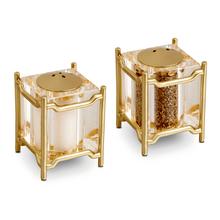 L'Objet Han salt and pepper shakers, gold