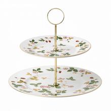 Wedgwood Wild Strawberry Etagere mit 2 Etagen