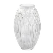 Lalique Vase Plumes, H 36,1 cm