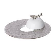 Bernardaud Ecume Platinum caviar bowl