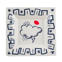 Gien L'Archipel Sentimental quadratische Schale tief, Nuage