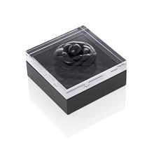 Riviere Fiori leather box, black