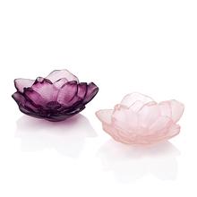 Daum Camélia small bowls, l 13,5 cm