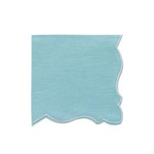 La Gallina Matta Angelina napkin, teal/white
