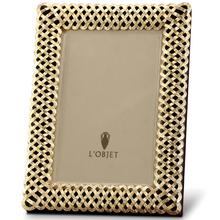 L'Objet Braid picture frame, gold, picture size 20 x 25 cm (8'' x 10'')