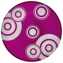 Artel Saturn crystal glass plates, purple