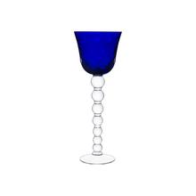 Saint-Louis Bubbles hock glass, dark blue