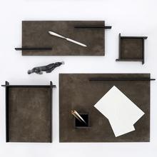 GioBagnara Malaparte office accessories, mud