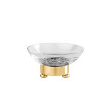 Cristal et Bronze Seifenschale Cristallin, rund, gold