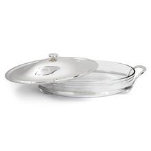 Greggio Gratinierschüssel Millerighe mit Pyrexglas & Deckel