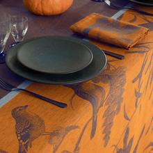 Le Jacquard Francais Voliere table linen, blue-orange