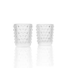Lalique Mossi clear votives, set of 2