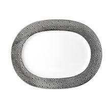 Bernardaud Ecume Platin Platte oval, mittelgroß