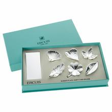 Ercuis Tischkartenhalter Blättermix, 6er-Set