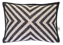 Franz Barth Pontresina cushion cover, black/natural