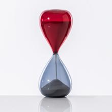 Venini Sanduhr Clessidre grau/rot