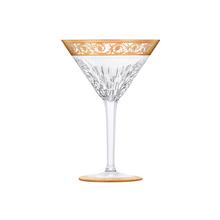 Saint-Louis Thistle Gold cocktail glass