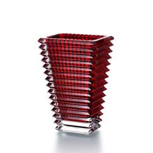 Baccarat Eye rectangular vase, red, H 20 cm