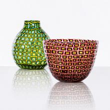 Venini Murrine Romane bowl and vase