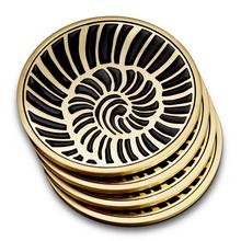 L'Objet Shell glass coasters, set of 4