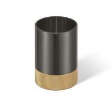 Decor Walther Becher Club, dark metal matt/gold matt mit strukturiertem Sockel