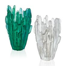 Daum Jardin de Cactus vases, h 41 cm