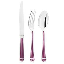 Christofle Talisman cutlery, silverplated, purple