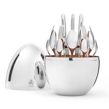 Christofle Mood 24-piece silverplated cutlery set in egg case