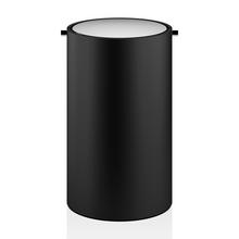 Decor Walther Stone bathroom bin with revolving cover, black