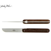 Forge de Laguiole Andrée Putman butter knife, with ash wood handle